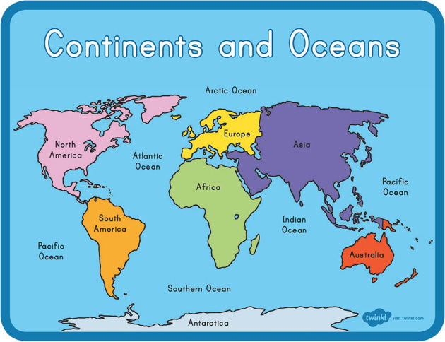 The Continents And Oceans - Ourboox