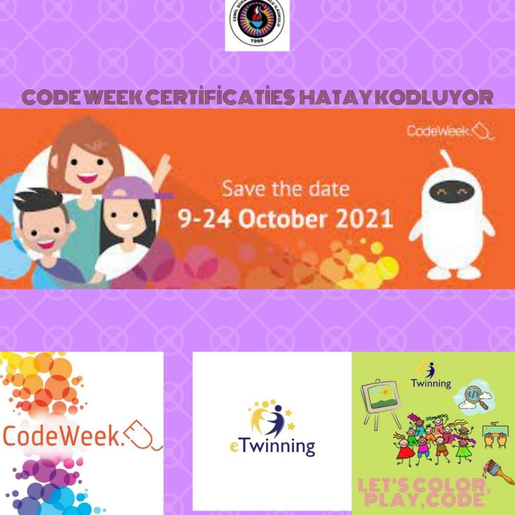 LET S COLOR PLAY CODE e Twinning PROJECT – CODE WEEK CERTİFİCATİES by sukran  - Illustrated by Şükran Yenigelen - Ourboox.com