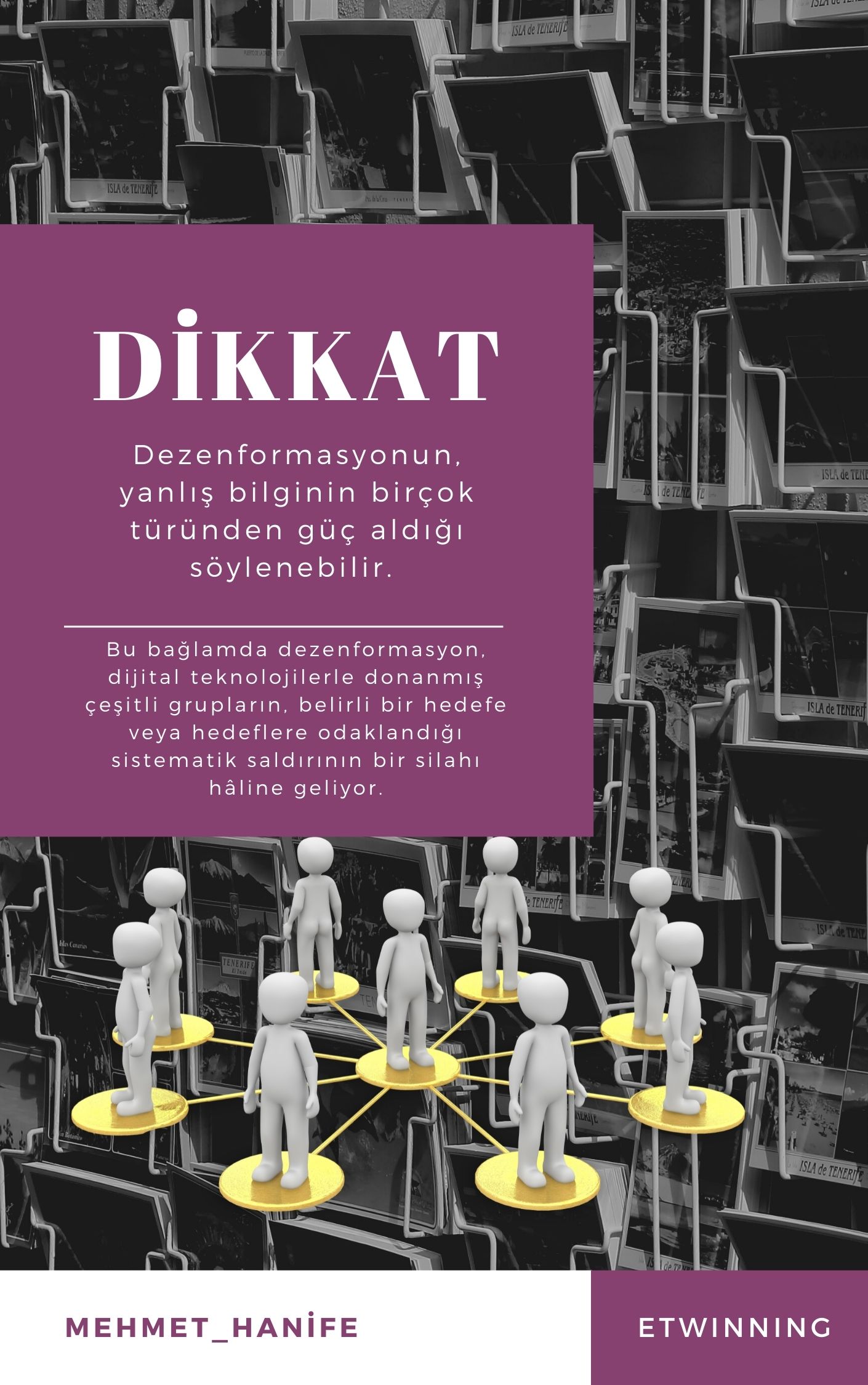 Medya Okuryazarları Kitabı-Medya Dezenformasyonu Bölümü by Hanife ASLAN ve eTwinning Ekibi - Illustrated by hanifetuana06, mehmet06hanif, zeynephanife06, rukiyehanife06, muhittinhanife06. - Ourboox.com