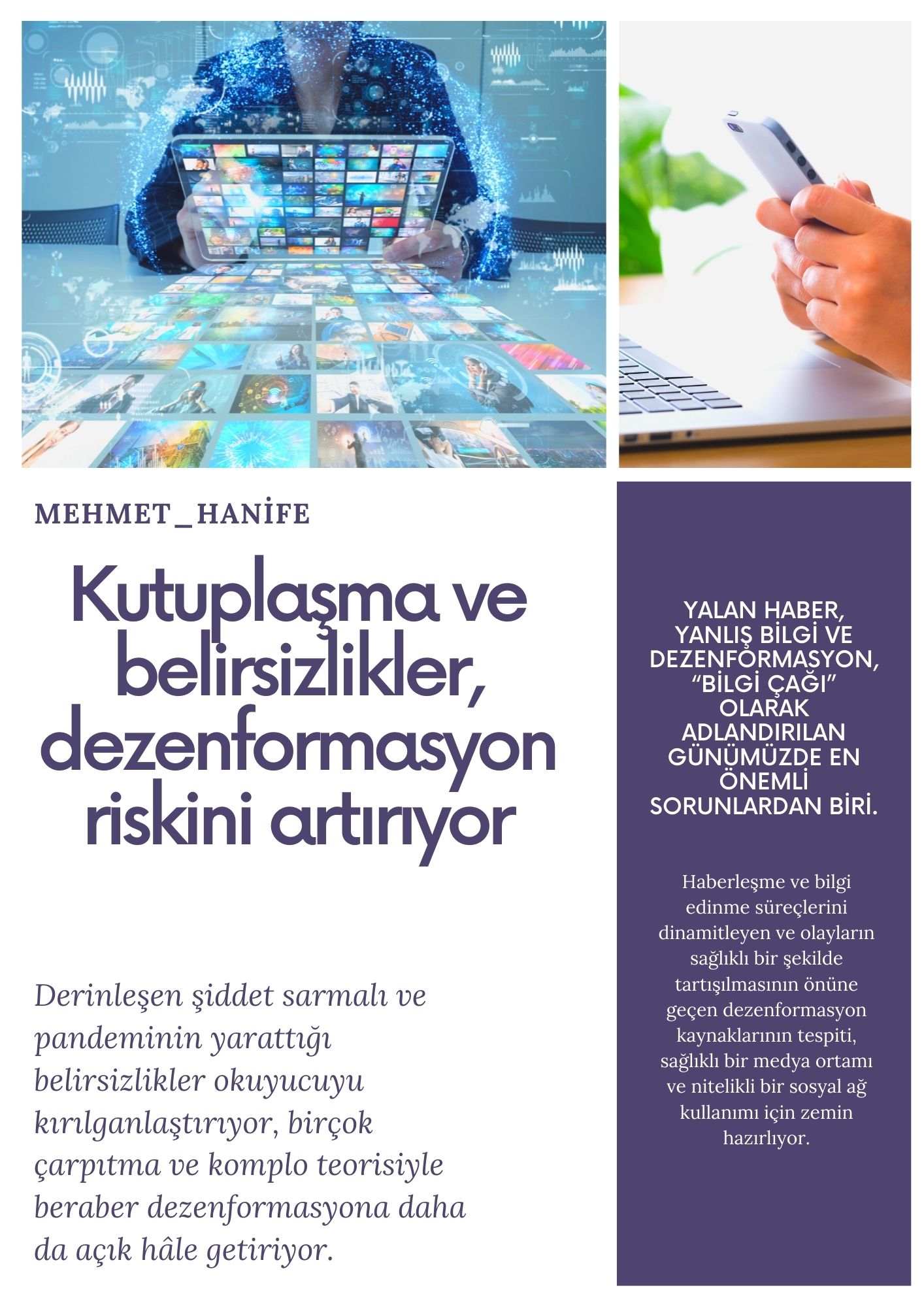 Medya Okuryazarları Kitabı-Medya Dezenformasyonu Bölümü by Hanife ASLAN ve eTwinning Ekibi - Illustrated by hanifetuana06, mehmet06hanif, zeynephanife06, rukiyehanife06, muhittinhanife06. - Ourboox.com