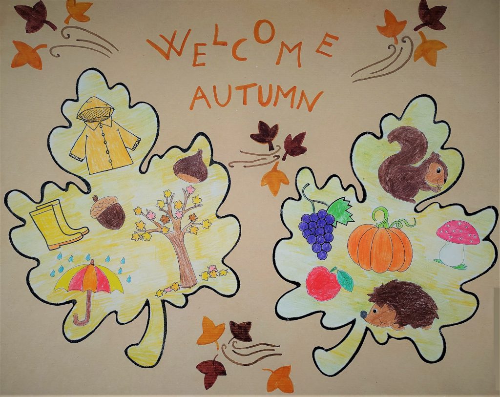 Project “Welcome Autumn” – Logo by Virginija Tunikaitytė - Illustrated by ARMENIA, BOSNIA AND HERZEGOVINA, BULGARIA, DENMARK, GREECE, GEORGIA, SPAIN, ITALY, JORDAN, CROATIA, LATVIA, POLAND, LITHUANIA, PORTUGAL, FRANCE, ROMANIA, SLOVAKIA, TURKEY, CZECH REPUBLIC, NORTHERN MACEDONIA - Ourboox.com