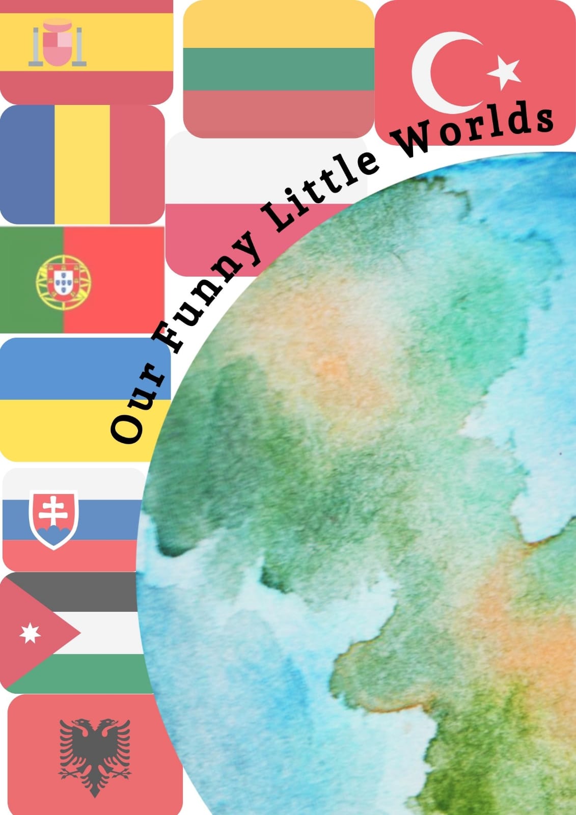 Our Funny Little Worlds project posters by Sniezana Slavinskiene - Ourboox.com