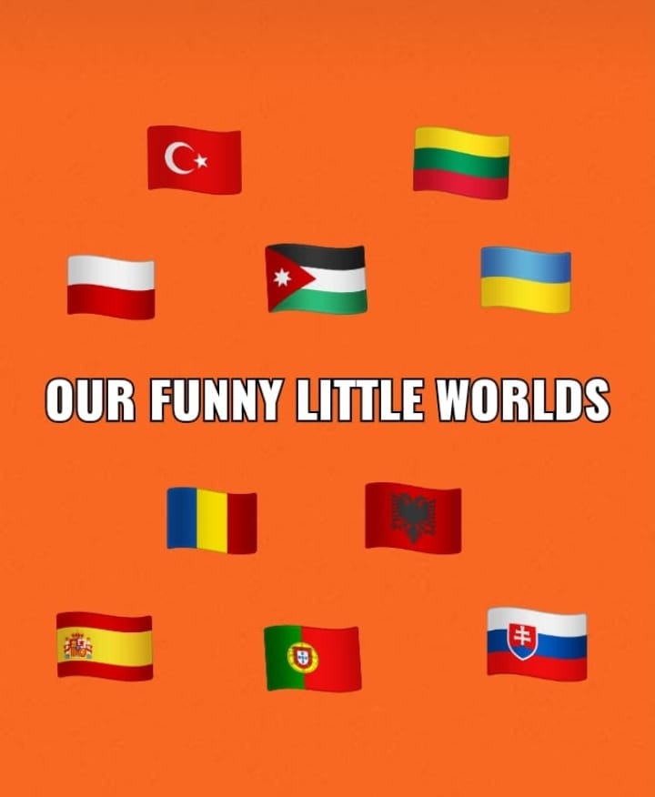 Our Funny Little Worlds project posters by Sniezana Slavinskiene - Ourboox.com