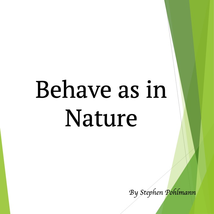 Behave as in Nature by Stephen Pohlmann - Illustrated by Stephen Pohlmann - Ourboox.com