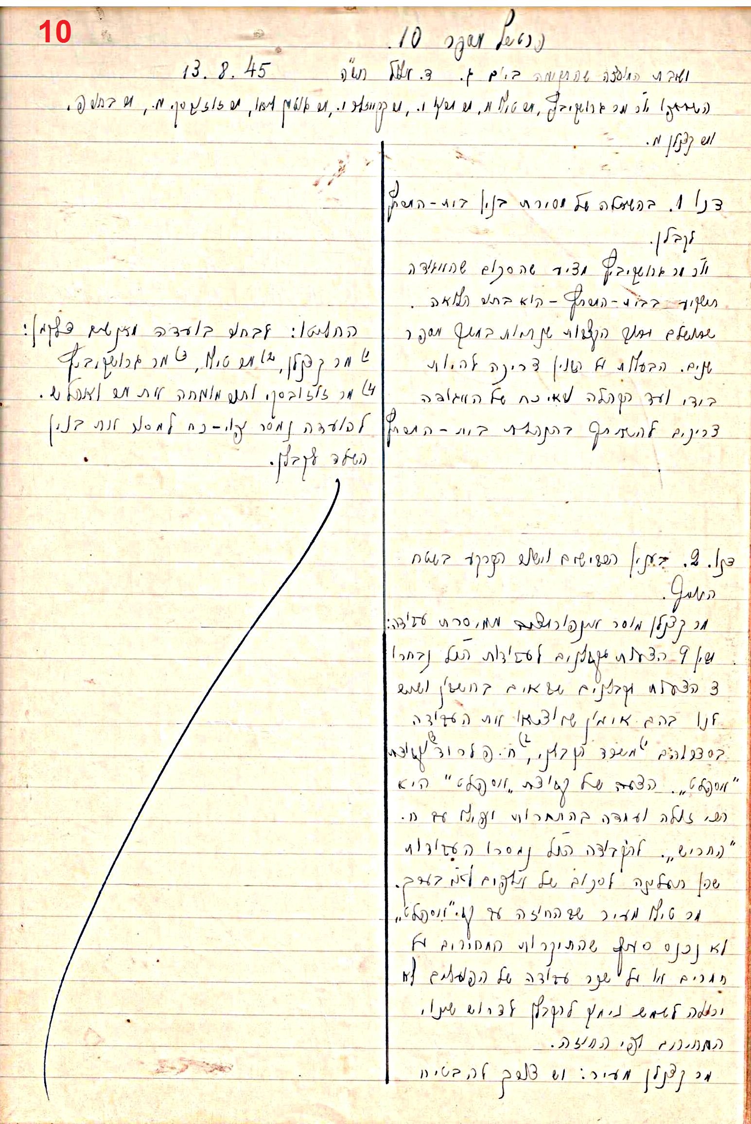 פרוטוקול 47 אגודה שיתופית – מועצה 25.10.54 – 6.2.44 by riki deri - Illustrated by  מוזיאון בית גרושקביץ / כרך 47 - Ourboox.com