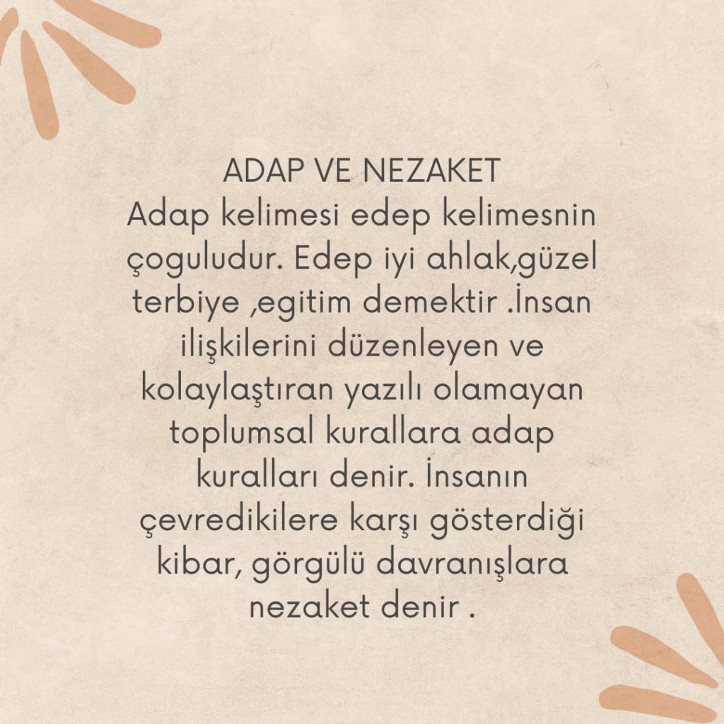 ADAP VE NEZAKET 5. SINIF 3. ÜNİTE by elif sarı - Illustrated by ELİF SARI - Ourboox.com