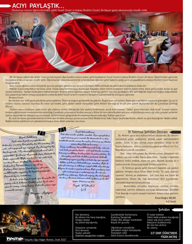 15 TEMMUZ ÇOCUK GAZETESİ ÖZEL SAYISI DESTAN by Figen AKTAŞ - Ourboox.com