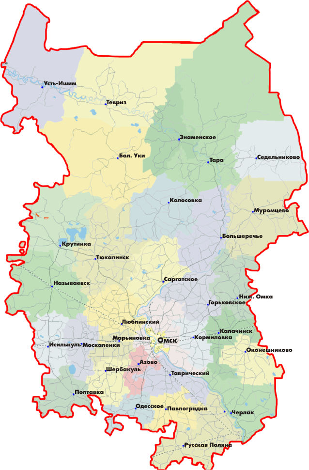 Карта рп москаленки омской области