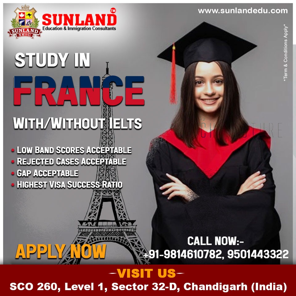 Study in France by Sunland Education & Immigration Consultants - Illustrated by sunlandedu - Ourboox.com